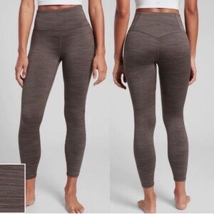 Athleta Elation Space Dye 7/8 Legging, Coffee House, Small